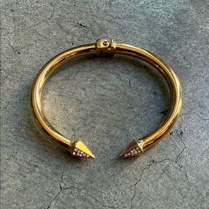 VITA FEDE BANGLE CRYSTAL MINI TITAN 24k GOLD PLATED